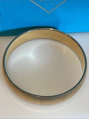 Vintage Monet Gold Textured Bangle Bracelet